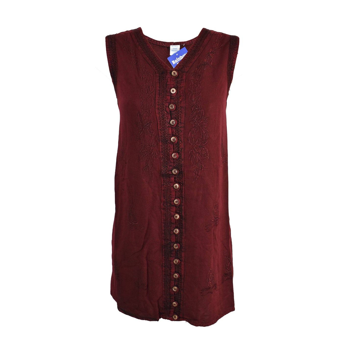 Embroidered Sleeveless Blouse