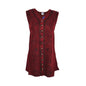 Embroidered Sleeveless Top