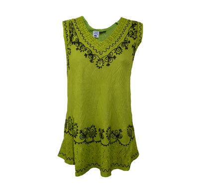 Embroidered Umbrella Vest Top