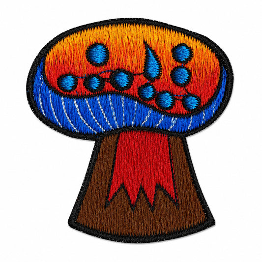 Mushroom Cutout Sew on Patch 8cm