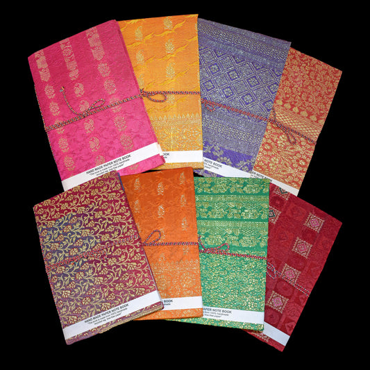 Sari Silk Covered Notebooks A4 A5 A6