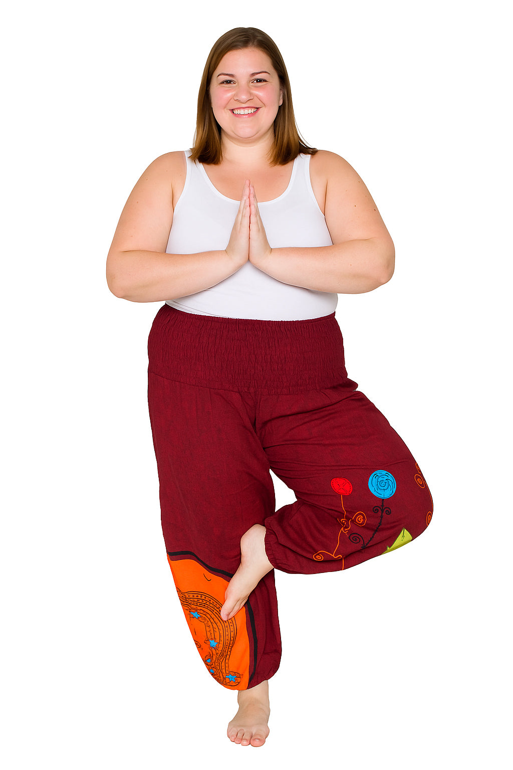 Hippy Flower Pattern Cotton "Hannah" Trousers