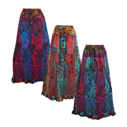 Floral Fleece Skirt