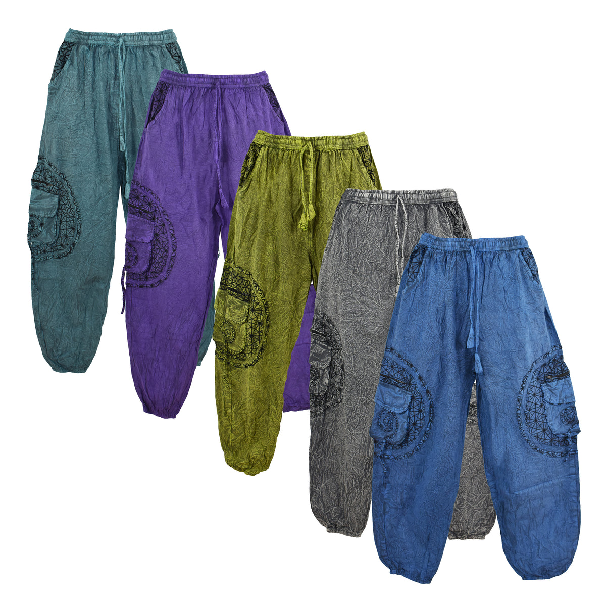 Geometric Print Harem Trousers