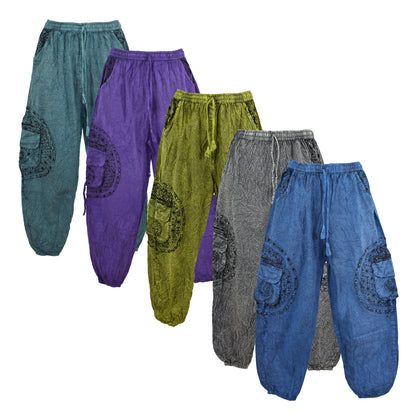 Geometric Print Harem Trousers