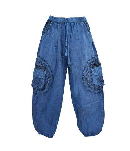 Geometric Print Harem Trousers