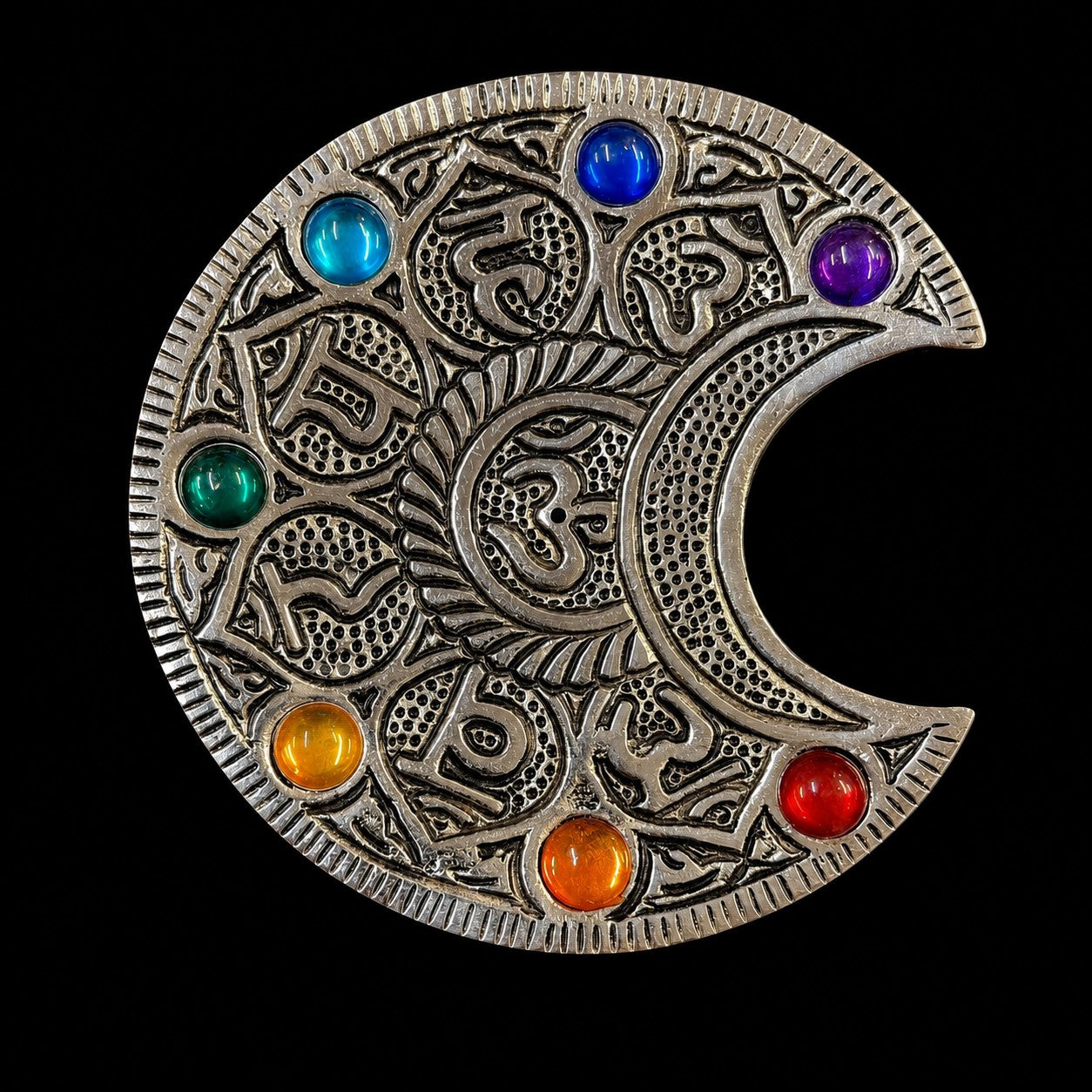 Recycled Aluminium Chakra Om Ash Catcher