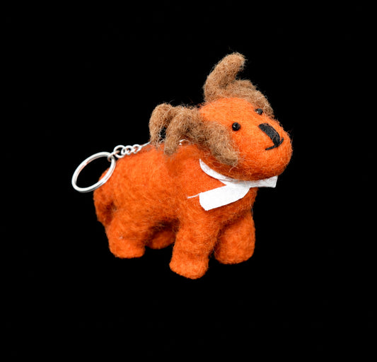 Felt Dog Keyring