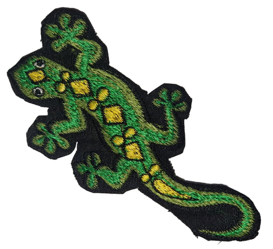 Gecko Cutout Sew on Patch 8cm