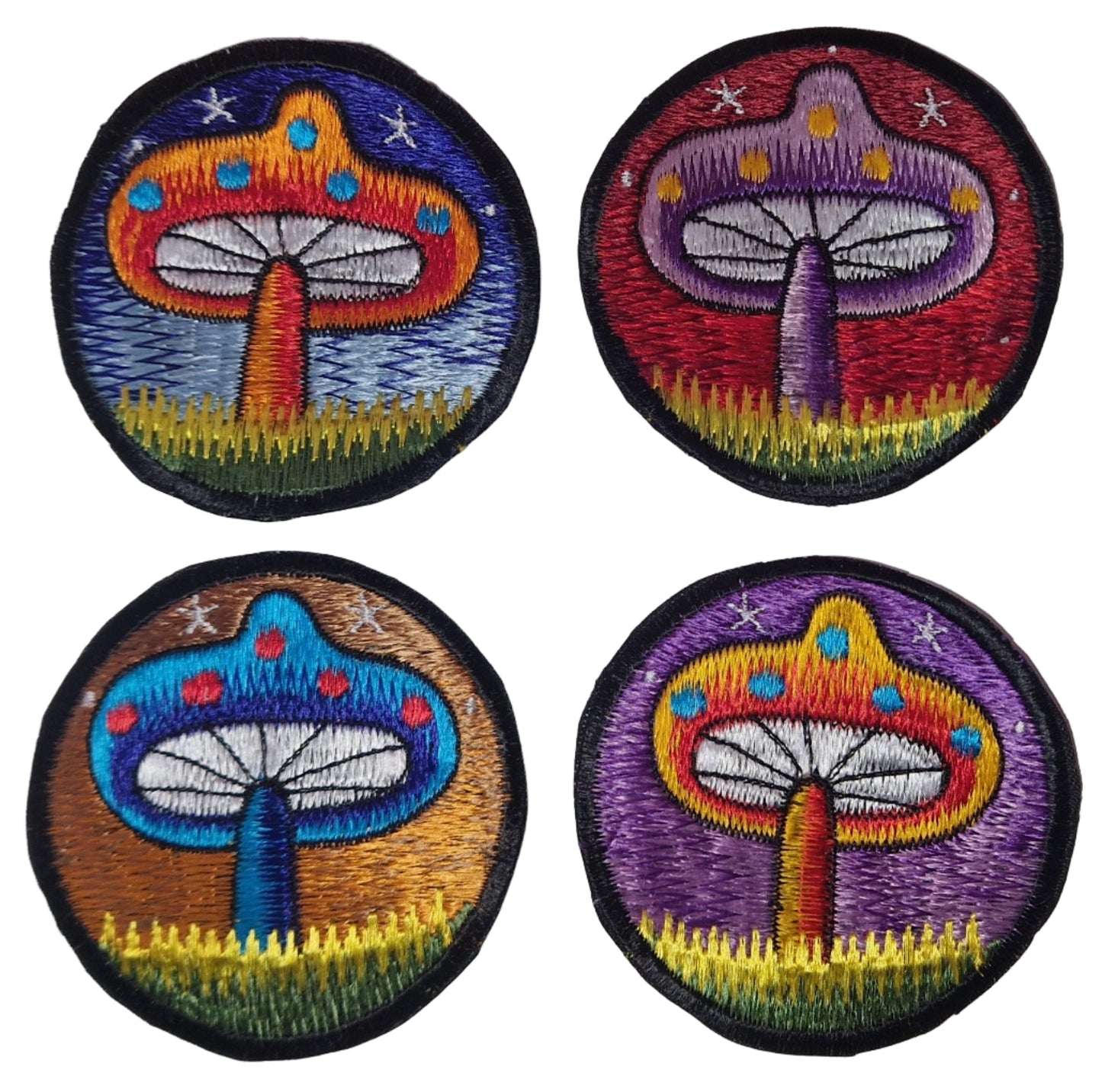 Mushrooms Sew on Patch 8cm