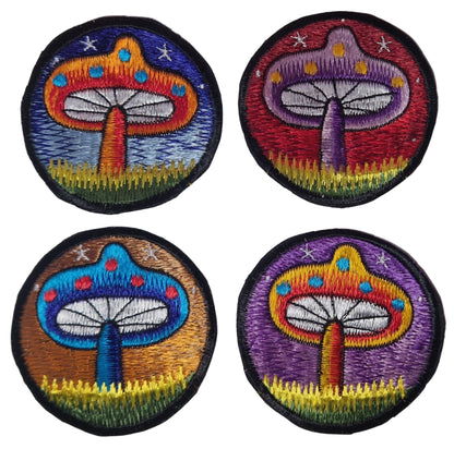 Mushrooms Sew on Patch 8cm