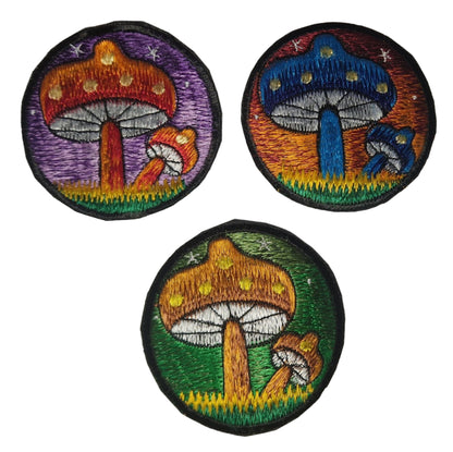 Mushrooms Sew on Patch 8cm