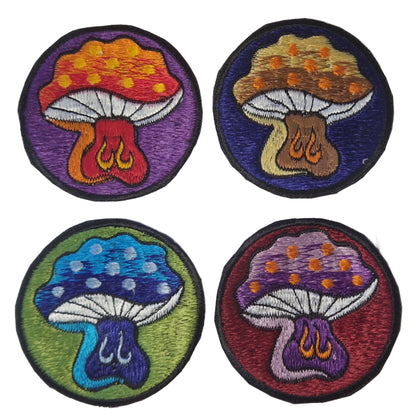 Mushrooms Sew on Patch 8cm