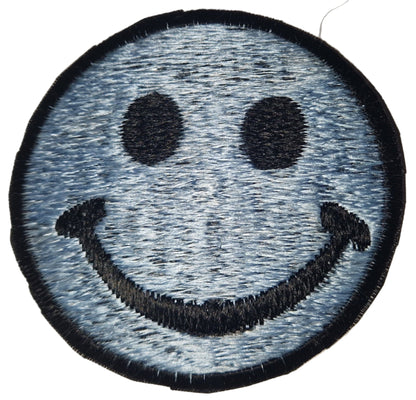 Smiley Face Sew on Patch 8cm