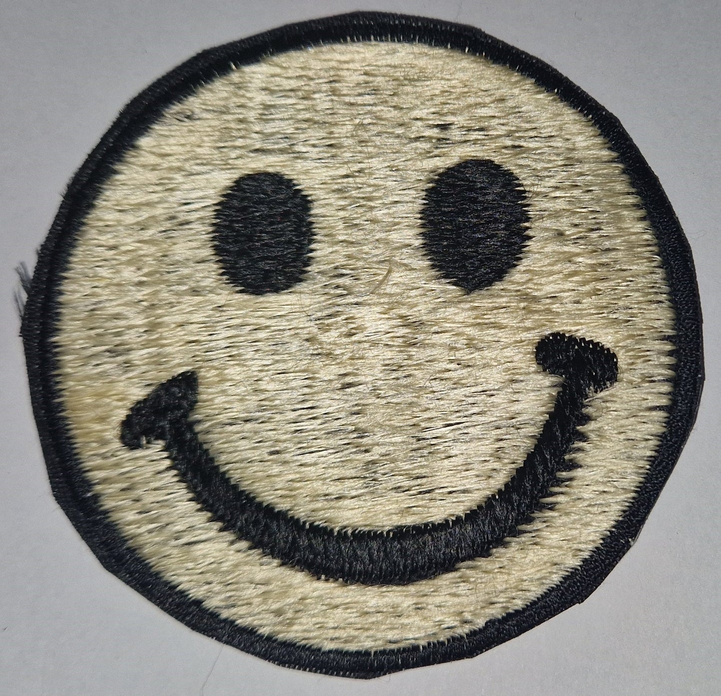 Smiley Face Sew on Patch 8cm