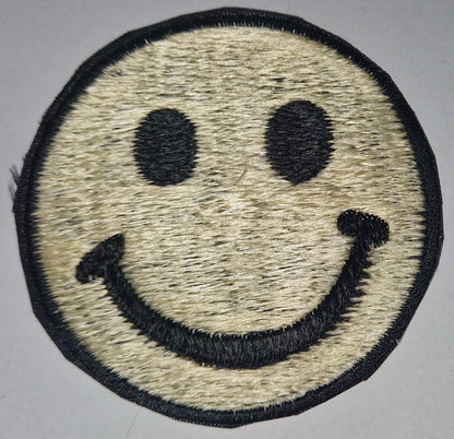 Smiley Face Sew on Patch 8cm