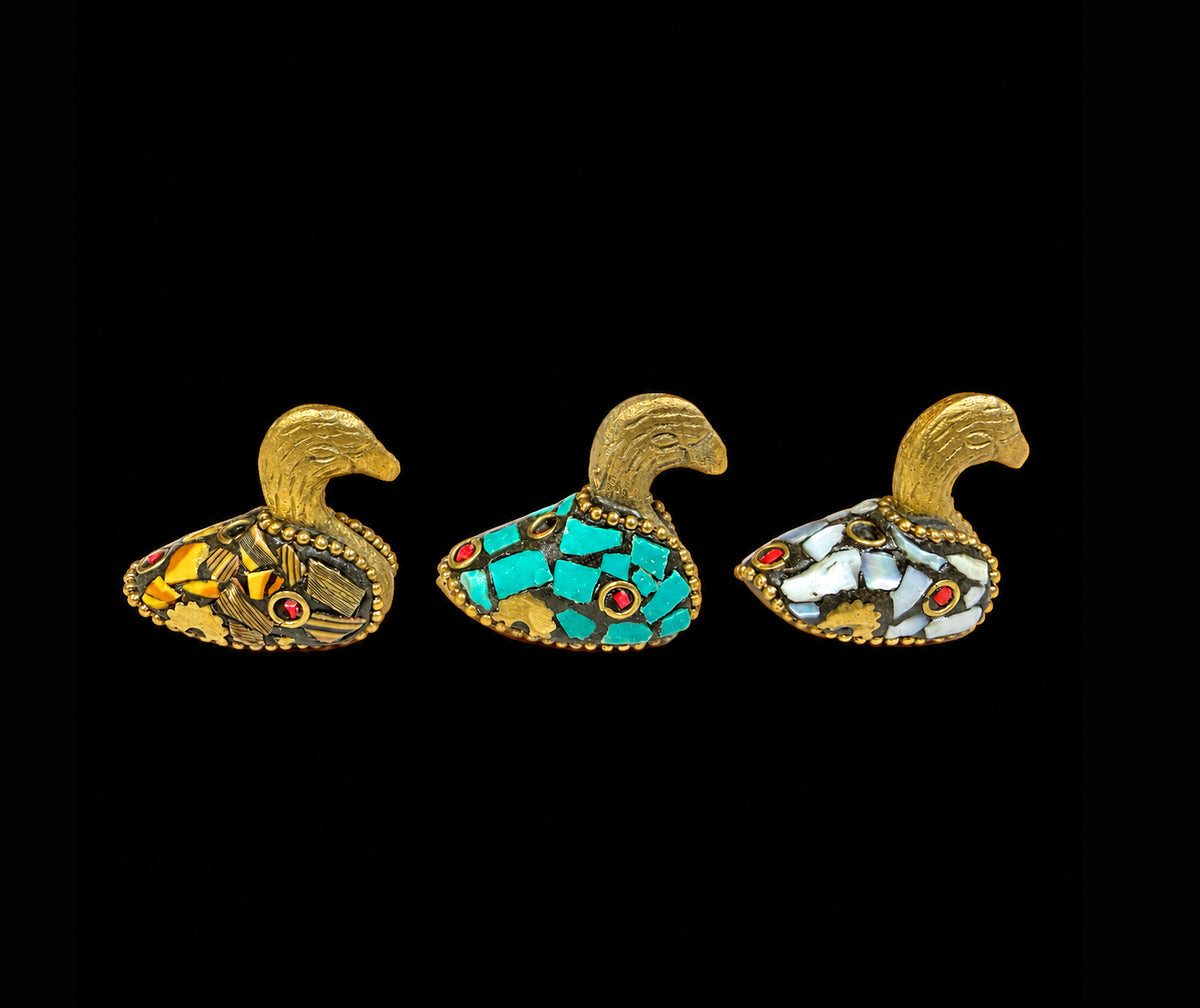 Brass Incense Holder - Duck