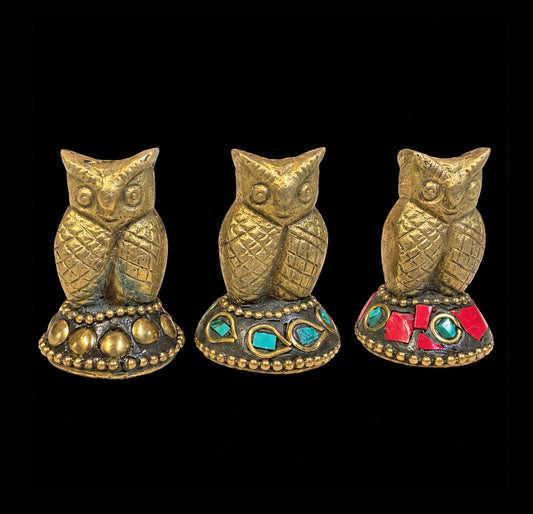Brass Incense Holder - Owl