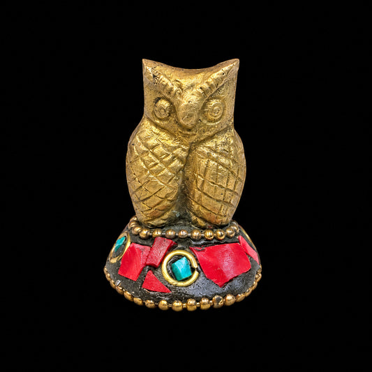 Brass Incense Holder - Owl