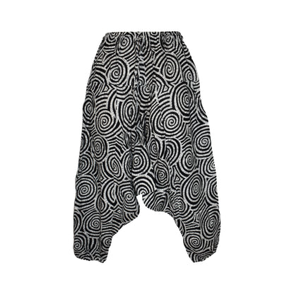 Jalebi Print Afghani Harem Trousers