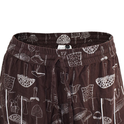 Multi Mushroom Print Harem Trousers