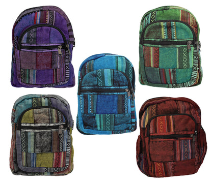 Overdyed Patchwork Cotton Back Pack Bag