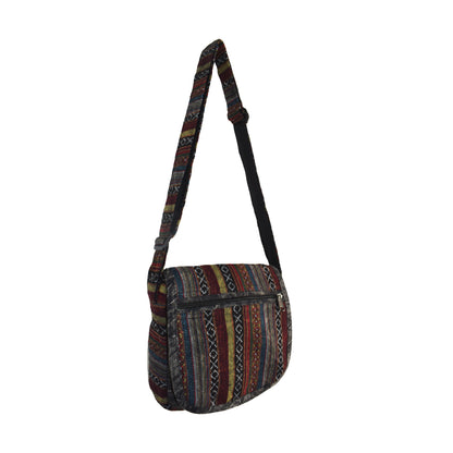 Woven Cotton Shoulder Bag