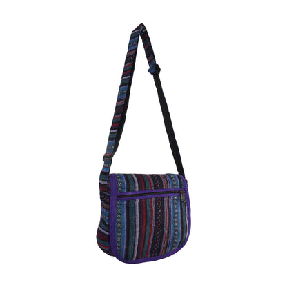 Woven Cotton Shoulder Bag