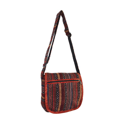 Woven Cotton Shoulder Bag