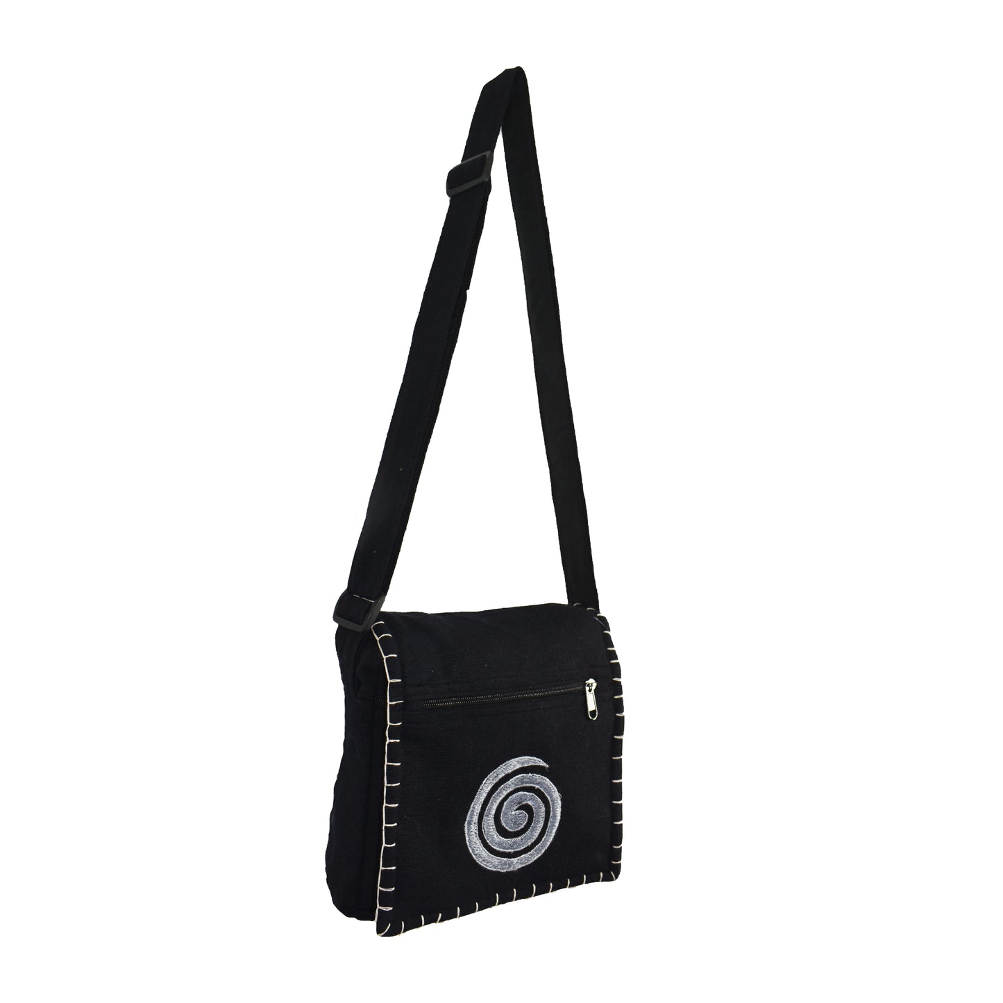 Spiral Design Cotton Shoulder Bag