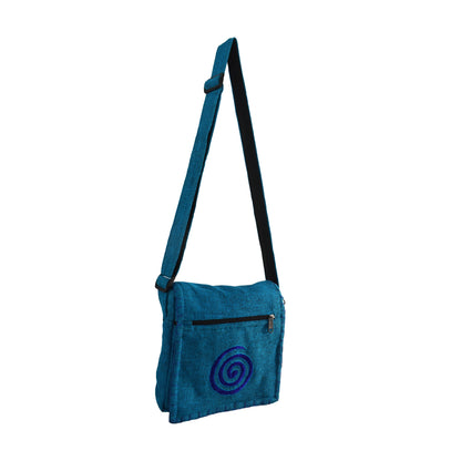 Spiral Design Cotton Shoulder Bag