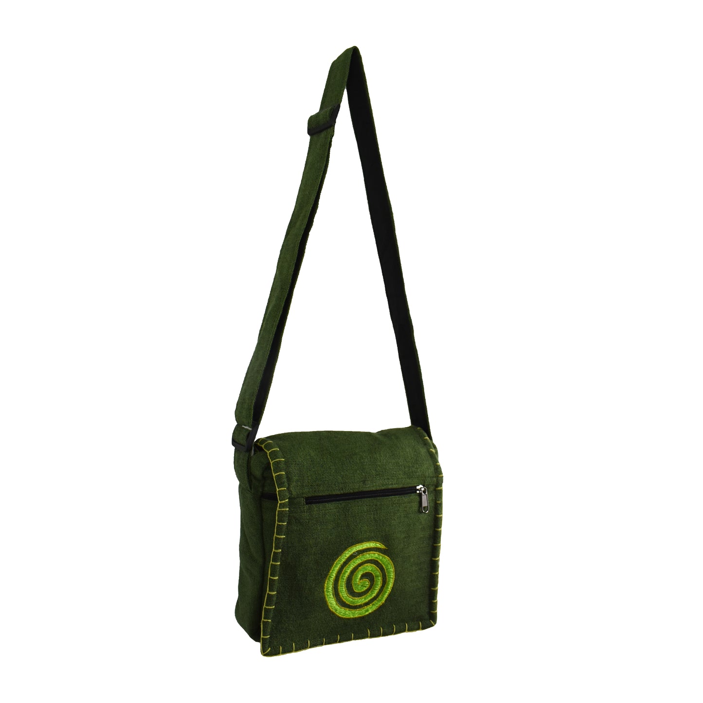 Spiral Design Cotton Shoulder Bag