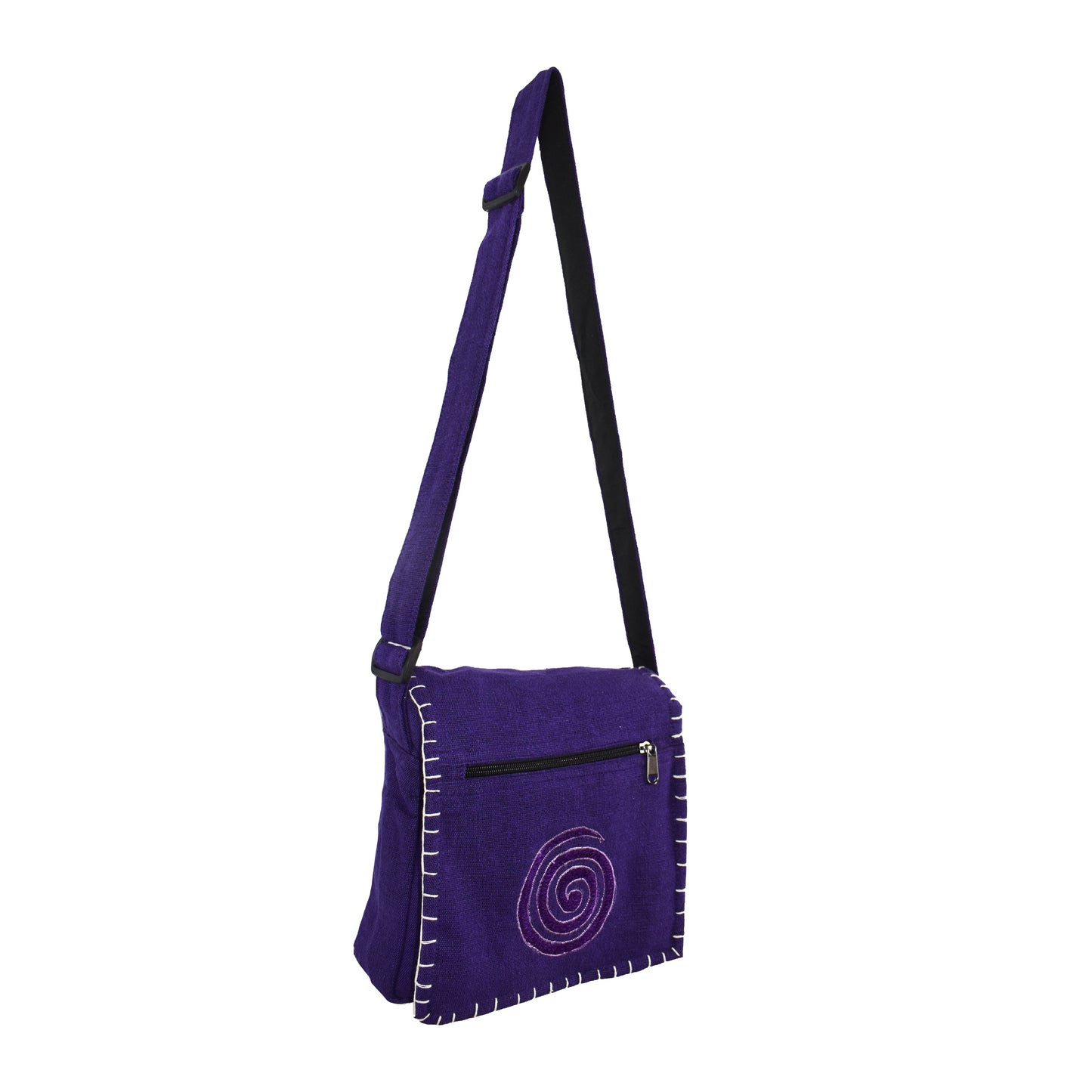 Spiral Design Cotton Shoulder Bag