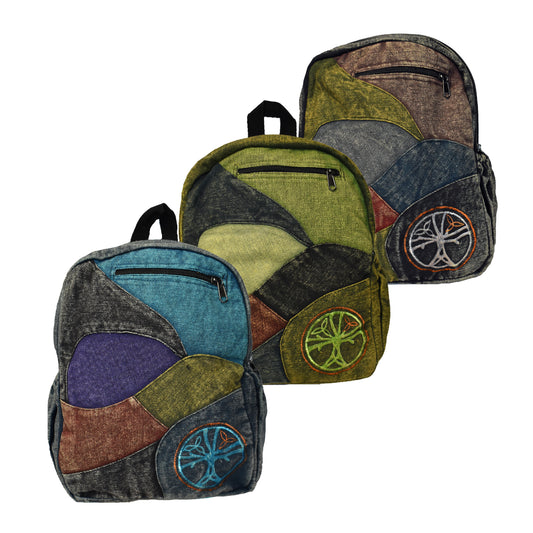 Embroidered Stonewashed Back Pack