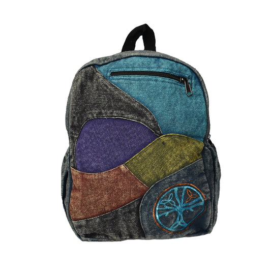 Embroidered Stonewashed Back Pack