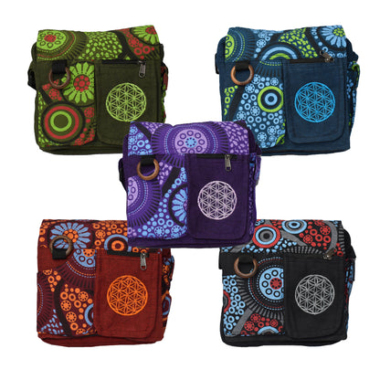 Flower of Life Sacred Geometry Shoulder Bag
