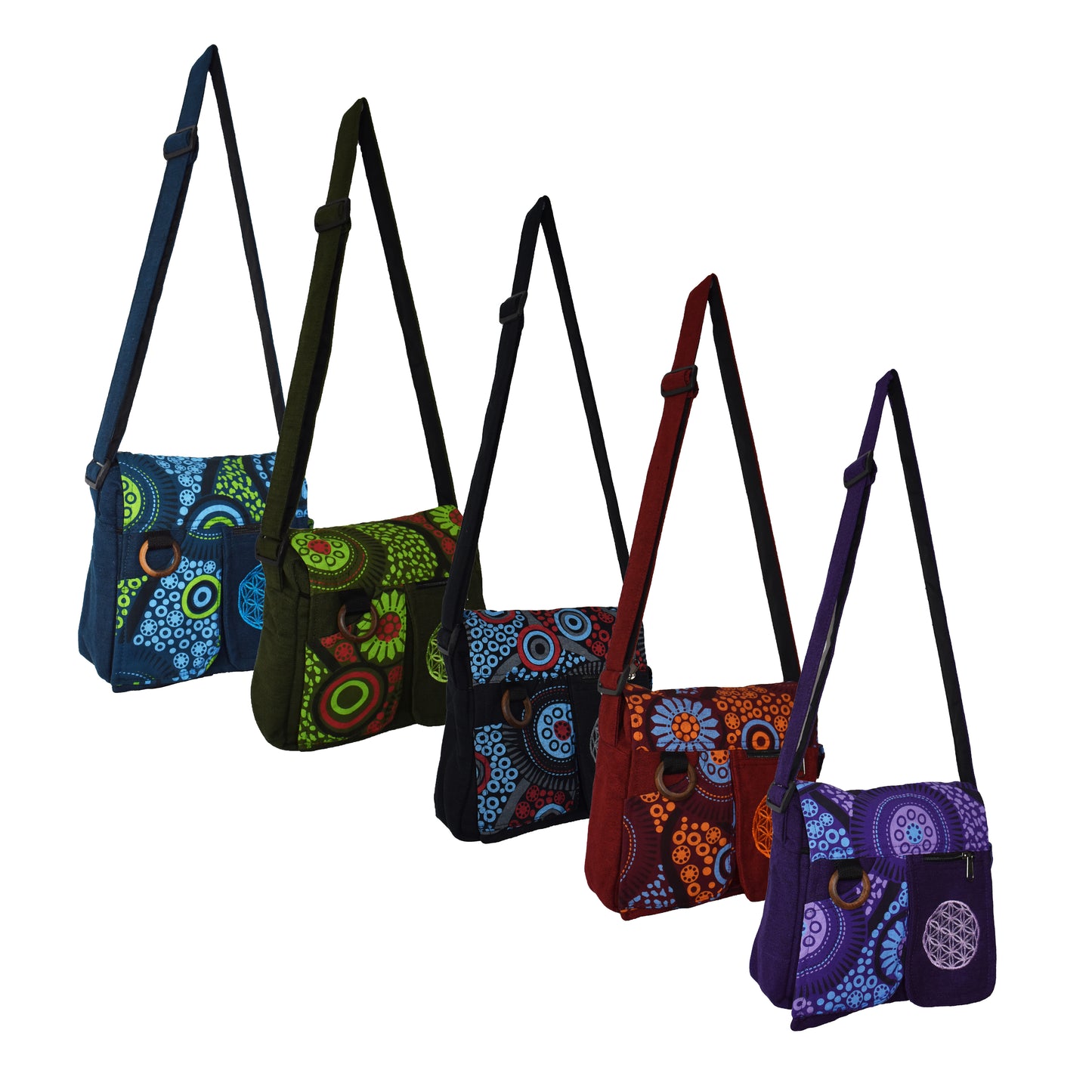 Flower of Life Sacred Geometry Shoulder Bag