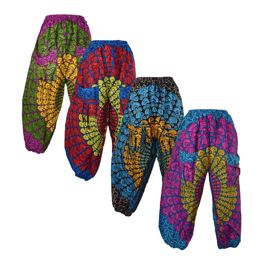 Mandala Print Rayon Harem Trousers