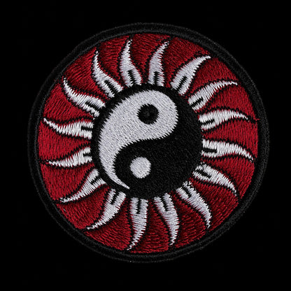 Ying Yang Sun Sew on Patch 8cm