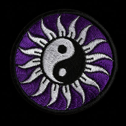 Ying Yang Sun Sew on Patch 8cm
