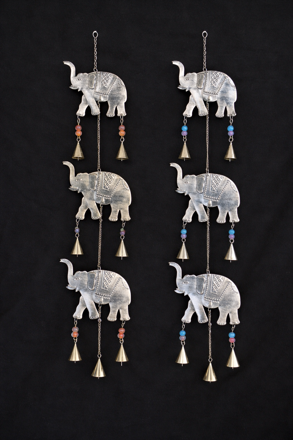 Long Metal Elephant Wall Hanging