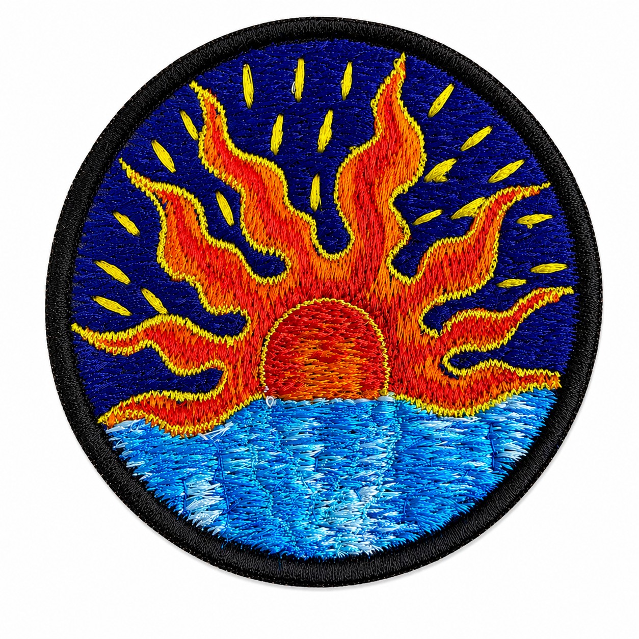 Rising Sun Sew on Patch 8cm