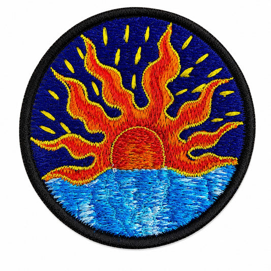 Rising Sun Sew on Patch 8cm