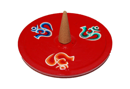 Round Om Incense Holder